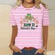 thumbnail image 2 of Camisetas Casuales de Mujer Nueva Moda Impresa Cuello Tripulado Manga Corta, Top Ligero para Diario Y Fiesta, 2 of 4