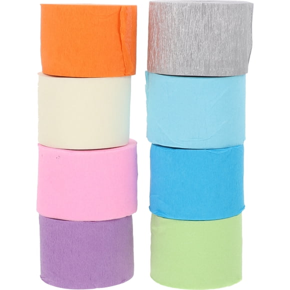CRAFTHROU Festiva Con De Papel Crepé Multicolor Para Bodas Y Fiestas