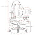 thumbnail image 3 of CorLiving Ergonomic Blue Mesh High Back Gaming Chair, 3 of 9