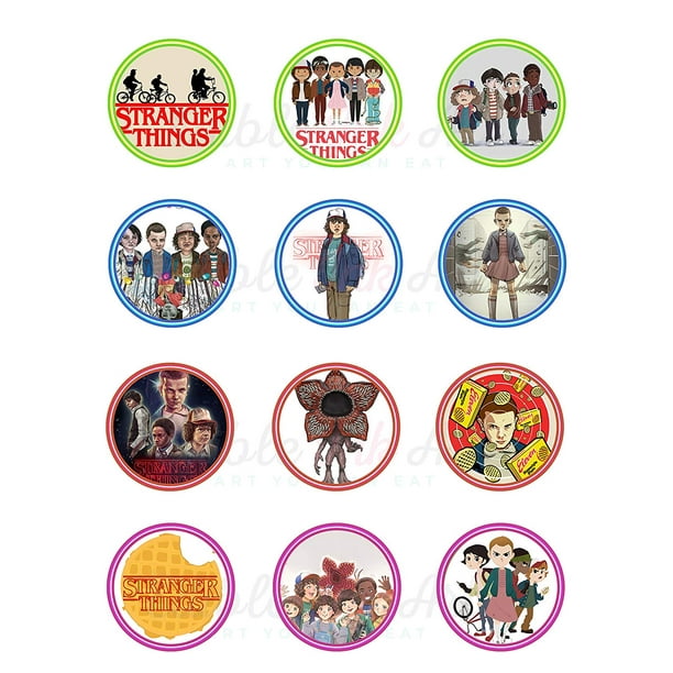 Stranger Things Edible Cupcake Toppers (12 Images) - Walmart.com