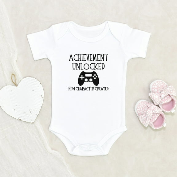 Newbabywishes - Achievement Unlocked Gamer Baby Clothes for Boys and Girls - Newborn Baby Clothes