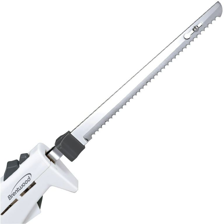 Brentwood Appliances 7in. Electric Carving Knife - White 