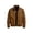 Coffee, variant on Men's Utility Jacket for Everyday Comfort in Casual Outings with Relaxed Fit Workwear- Design and Long Sleeve Zip Front Cardigan Style, Black, S