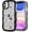 Black, variant on for iPhone 15 Case 6.1 inch,Cute Curly Wave Frame Shape Case with Star Space Pattern, Clear Slim Shockproof Hard PC Bumper Phone Case for iPhone 15, Black