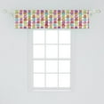 thumbnail image 2 of Ambesonne Tea Party Window Valance, Colorful Cup Design, 54" X 12", Multicolor, 2 of 3