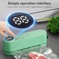 thumbnail image 4 of Mini Food Saver Vacuum Sealer Machine 2025 Updated,Cordless Rechargeable Sealer Digital Display Food Preservation Heat Sealer Machine for Dry/Moist Food Storage, 4 of 7