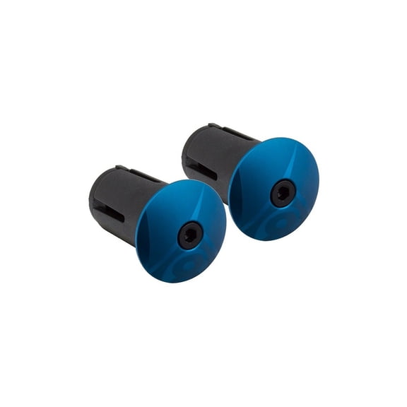 Origin8 Alloy Locking Bar End Plugs Locking Anodized Blue