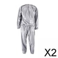 thumbnail image 1 of Traje de sauna fitness,Traje de sauna de fitness Chaqueta de sauna Pantalones,Traje deportivo de cuerpo entero para ejercicio de alta resistencia,Traje de sauna de PVC para hombres y, 1 of 10