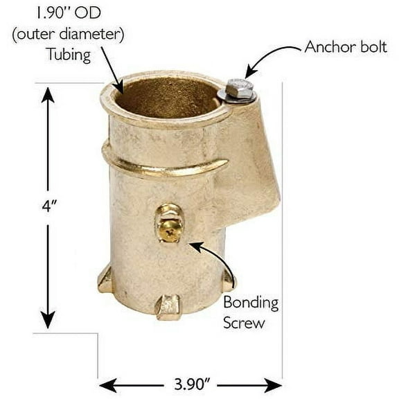S.R. Smith AS-100B 4-Inch Anchor for 1.90-Inch Outer Diameter Tubing, Bronze