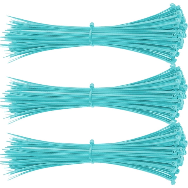 Sujetadores para Mangueras VentDepot ZinchoColorsSky 300Pzas 20cm 2.5mm Azul Cielo Nailon