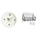 thumbnail image 1 of Reloj de pared moderno colgante redondo silencioso con números , decorativo para el hogar, la oficina y la sala de estudio., 1 of 8