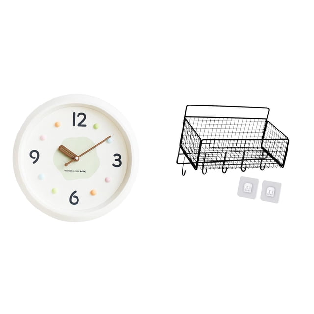 Reloj De Pared Moderno Colgante Redondo Silencioso Con Números Grandes, Decorativo Para El Hogar, La Oficina Y La Sala De Estudio.