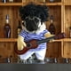 thumbnail image 5 of Disfraz divertido de guitarrista para perros con peluca estilo afro y guitarra, ideal para fiestas y fotos graciosas, talla única, peso recomendado menos de 20 libras., 5 of 6