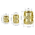 thumbnail image 4 of 50pcs M3 Brass Hot Melt Inset Molding Nuts Copper M4 M5 Thread Inserts Nuts, 4 of 8