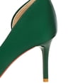thumbnail image 5 of Women Pointed Toe High Heel Stiletto Pumps 7CM Satin Cut-Out Wedding Evening Party Court Shoes, 5 of 6