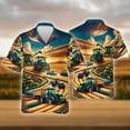 thumbnail image 2 of Camisas de tractor para hombre 2024, camisa informal con solapa para hombre, estilo hip hop callejero, manga corta, camisas hawaianas de verano para uso diario, 6XL, 2 of 4