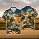 thumbnail image 2 of Camisas de tractor para hombre 2024, camisa informal con solapa para hombre, estilo hip hop callejero, manga corta, camisas hawaianas de verano para uso diario, 6XL, 2 of 4