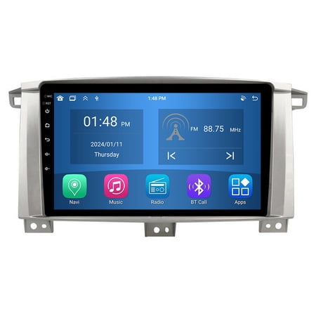 RoverOne 4+64GB Car Stereo CarPlay GPS Navigation Bluetooth for Toyota Land Cruiser LC 100 2002-2007 Android Touch Screen Player