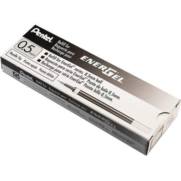 Pentel Gel Pen Refills f/EnerGel 0.5mm Needle Tip