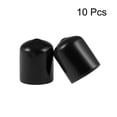 thumbnail image 2 of Uxcell Tapones de extremo de goma Cubierta de tapón de extremo redondo Protector de rosca de tornillo de vinilo negro 18mm, 2 of 3