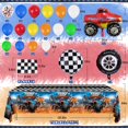 thumbnail image 3 of Decoraciones de fiesta Miucat Monster Truck Birthday Boys, 3 of 6