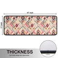 thumbnail image 5 of Kitchen Rugs Sets Of 2,Pink Boho Bohemia Geometric Diamonds Pattern Anti Fatigue Kitchen Mat Rugs Non Slip Washable,Decorative Kitchen Floor Mats for Kitchen,Sink,Laundry,17"x47"+17"x47", 5 of 5