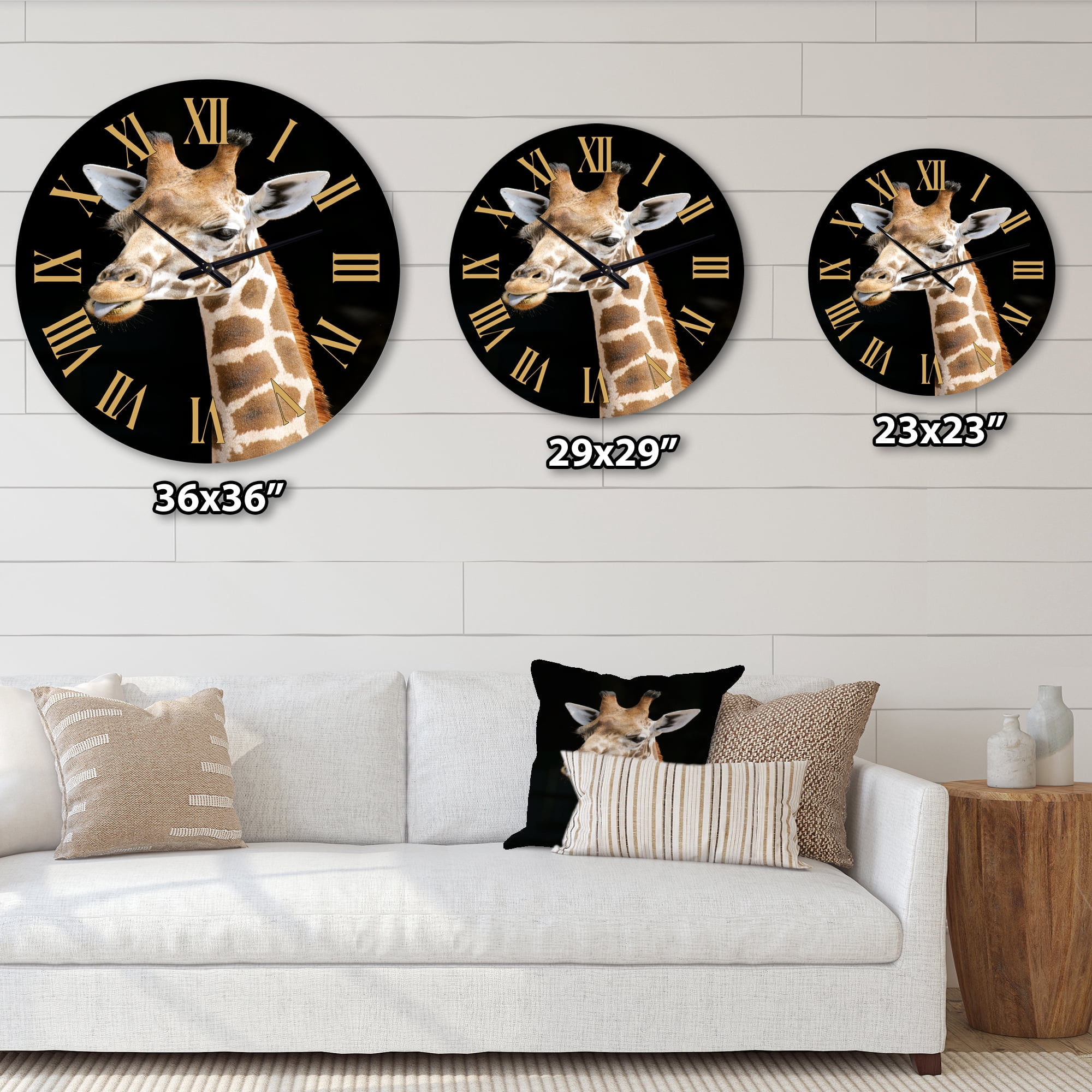 Designart 1 in Farmhouse Wall Clock