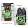 thumbnail image 6 of 16" Laptop Briefcase for Work Travel Laptop Shoulder Bag Carrying Handbag Laptop Case Green Tie-dye Flowers, 6 of 8
