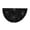 Black, variant on MInHoues 35.5x17.7 Inch Halloween Half Round Fan Banner with Green Monster Face Print, Waterproof Semicircular Hanging Flag for Outdoor Garden Porch Fence Holiday Decor