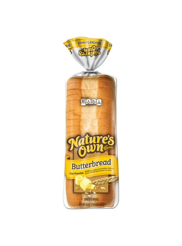 Nature's Own Butterbread Sliced White Bread Loaf, 20 oz