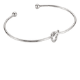 thumbnail image 2 of Pulsera Brazalete De Acero Inoxidable 316l Con Forma De Nudo Xtellar plateado, 2 of 3