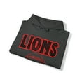 thumbnail image 4 of Unisex Heavy Blend™ Hooded Sweatshirt Lions Football Red Hoodie, 4 of 9