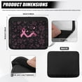 thumbnail image 5 of COEQINE Breast Cancer Wheelchair Armrest Pads Pink Ribbon Chair Armrest Cushion 2 Piece Wheelchair Accessories Drive Wheelchair Arm Rest Cushions for Women Gifts for Women Friends, 5 of 7