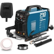PROSTORMER Welding Machine, MIG/TIG/MMA 3 in 1 Multifunctional Welder with Digital Display, Electrode Holder, Earth Clamp, Input Power Adapter Cable and Brush