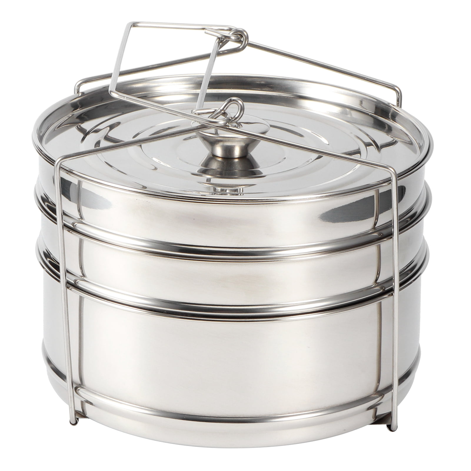 Steamer Basket,Steamer Pot, Stackable 3 Tier Stainless Steel Steamer Cooker Pot Set Cook Food Pressure Pot Accessories