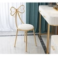 thumbnail image 2 of Vanity Chair Makeup Chair Stool,Modern Stylish Iron Stool with Butterfly Backrest Shape,Lounge Chair - Best for Bedroom Bathroom Café Decor, 2 of 11