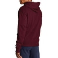 thumbnail image 4 of Champion Powerblend Fleece Full Zip Jacket (S0891 407D55) Maroon, L, 4 of 5