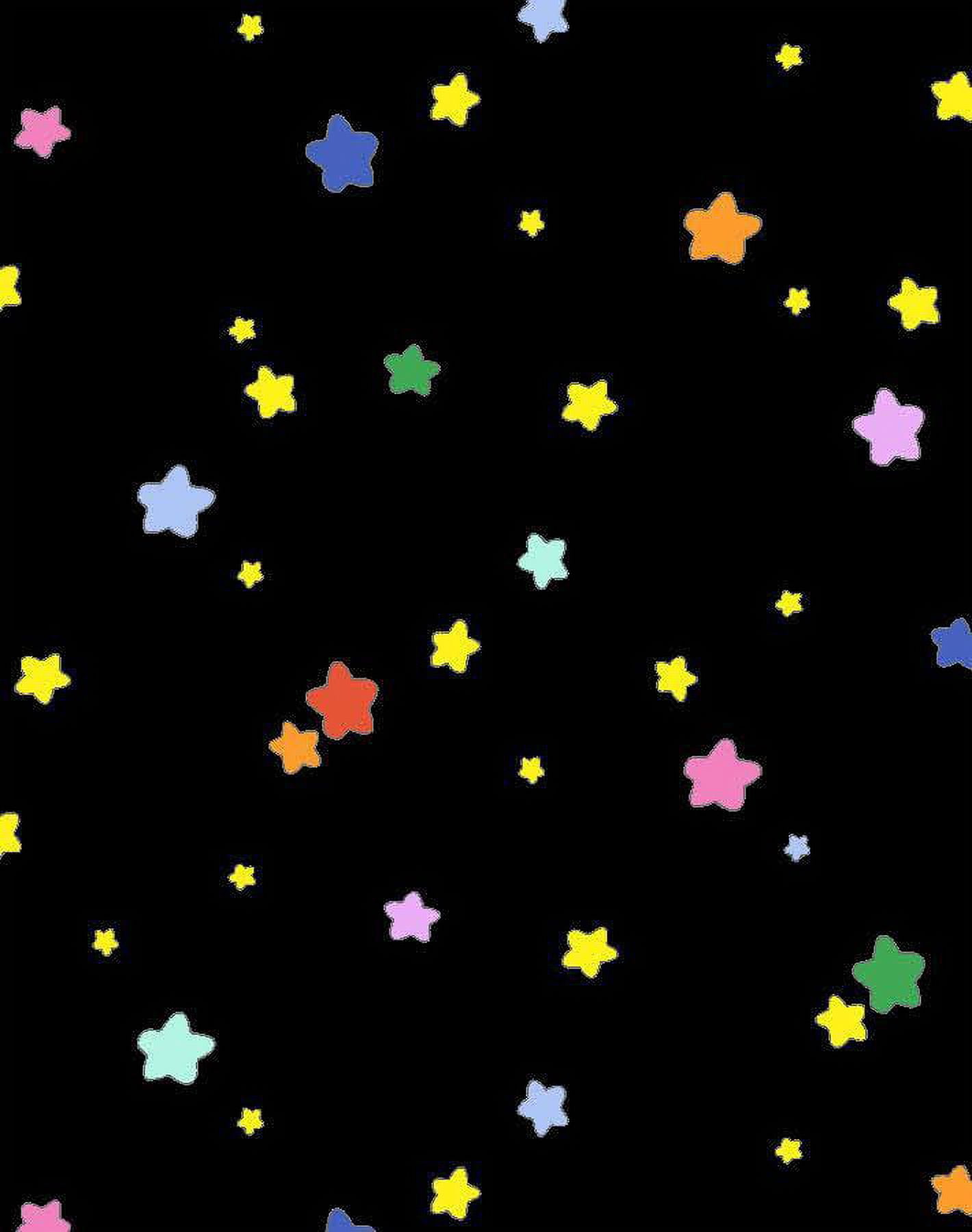 Shooting Stars Removable Vinyl Wallpaper by Barbie - Multi Black