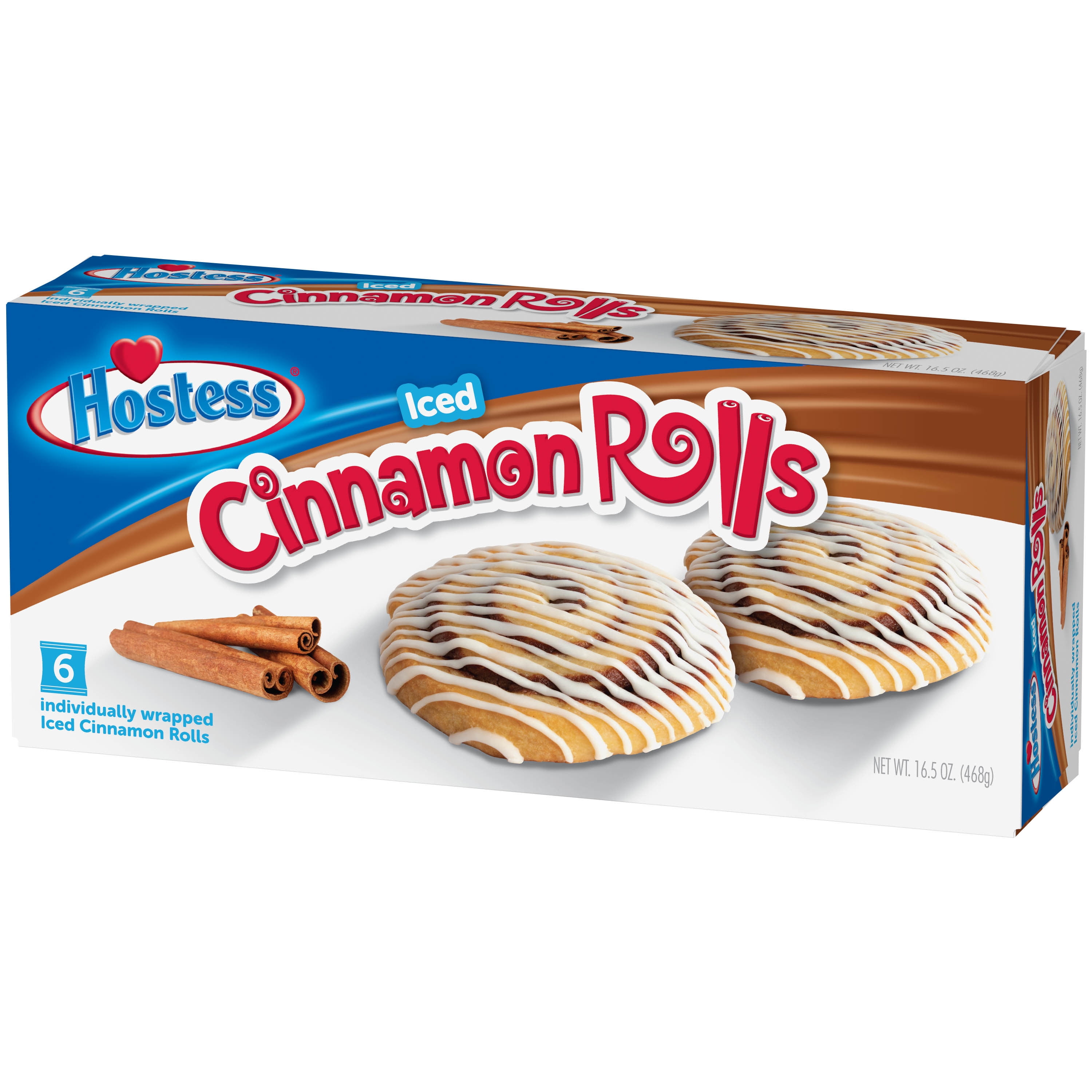 Hostess Cinnamon Roll 6 Count, 16.5 oz - Walmart.com