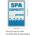 thumbnail image 2 of Street Sign Spa Capacity Sign Safety Restriction Alert Attention Caution Warning Notice Aluminum Metal Tin 8"X12" Sign Plate, 2 of 6