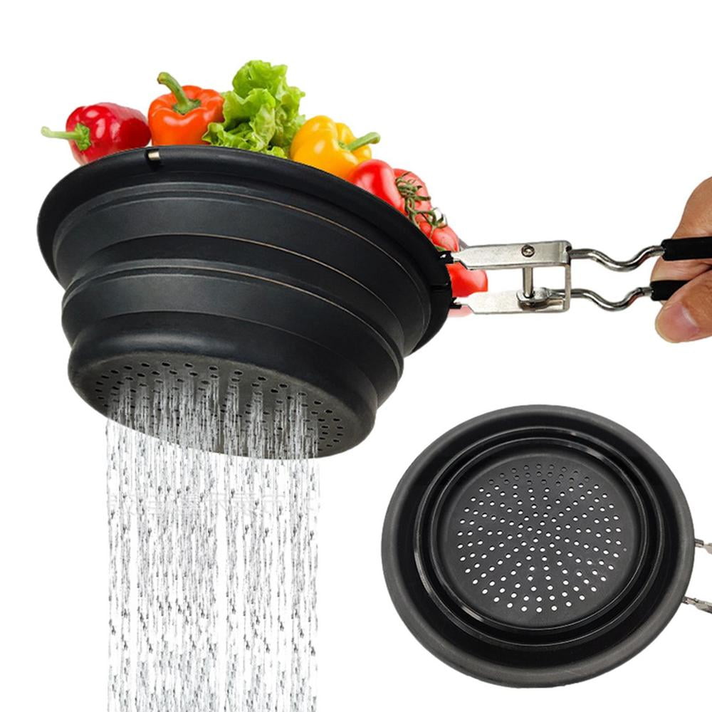 Small Collapsible Strainers for Kitchen Extendable Handles Food