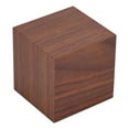 thumbnail image 4 of 6x6x6cm Reloj despertador digital electrónico de madera Temperatura Pantalla LED Control de voz Marrón, 4 of 8