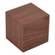 thumbnail image 4 of 6x6x6cm Reloj despertador digital electrónico de madera Temperatura Pantalla LED Control de voz Marrón, 4 of 8
