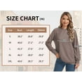 thumbnail image 5 of TEMEFON Women's Crewneck Sweatshirts Lightweight Long Sleeve Tunic Tops Cute Pullover Shirts, 5 of 5