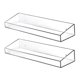 thumbnail image 1 of Transparent Acrylic Shower Shelf Kitchen Wall Mounted Storage 2Pcs Practical Organizing Unit for Bathrooms and Kitchens, 1 of 5