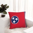 thumbnail image 5 of Decorative Throw Pillow Cover Flag Of Tennessee Square Pillowcases Cushion for Farmhouse Home Decor 16"x16", 5 of 7