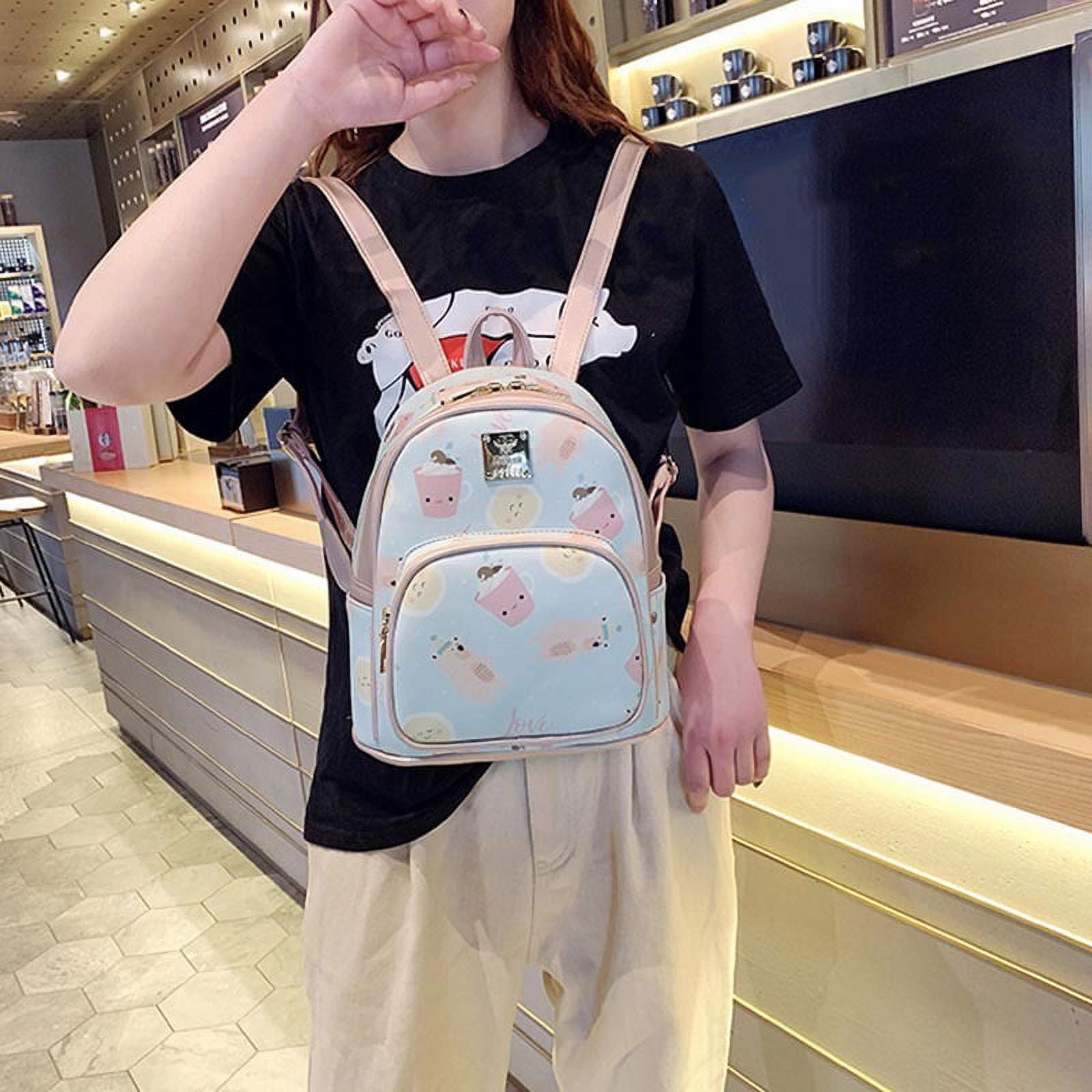 Mini Size Backpack Fashion Schoolbag Outdoor Traveling Letter Printed  School Bags For Women Brown Yellow From Mona_bag, $72.54