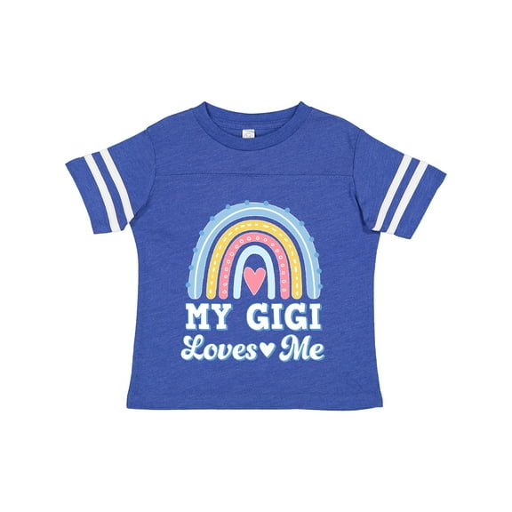 Inktastic My Gigi Loves Me Retro Rainbow Girls Toddler T-Shirt