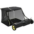 thumbnail image 4 of 44-Inch Tow Behind Lawn Sweeper with 12 Cu.ft Capacity - Adjustable Height Leaf & Grass Catcher for Tractor, ATV, UTV - Easy Dump Rope, Heavy Duty Yard Cleaning Equipment for Large Properties, 4 of 7