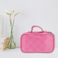 thumbnail image 6 of Unique Bargains 1 Pc Travel Double Layer Cosmetics Storage Bag Portable Waterproof Pink, 6 of 7
